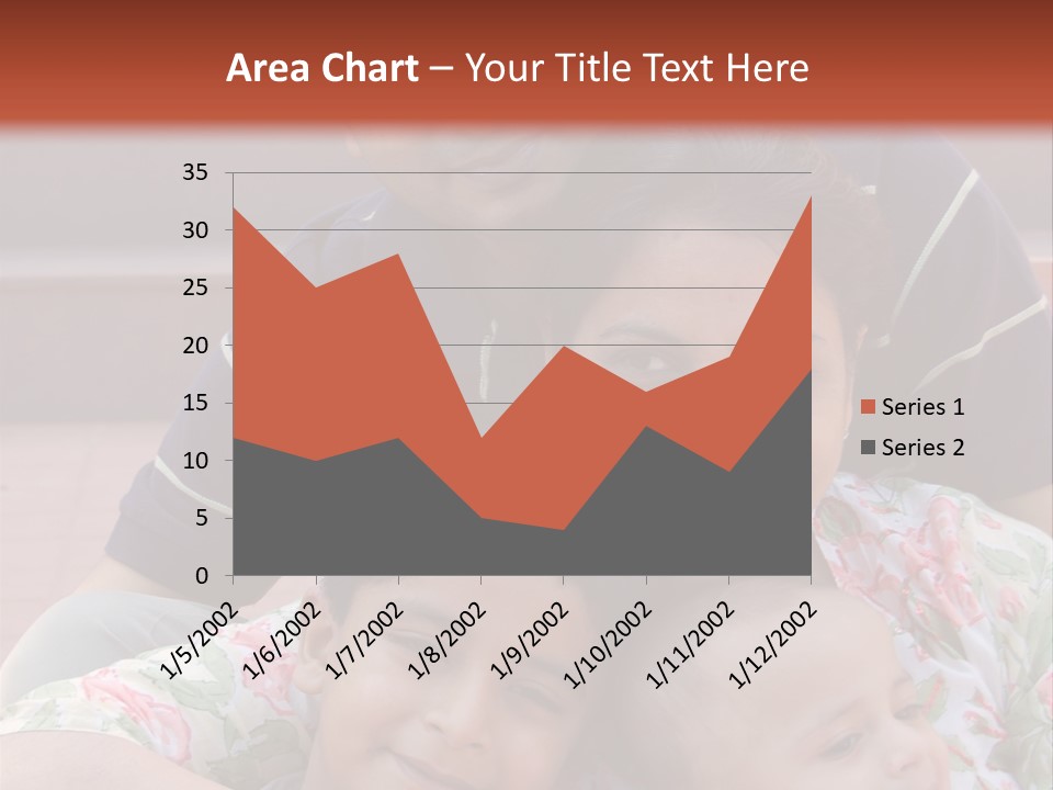 A Happy Asian Family PowerPoint Template