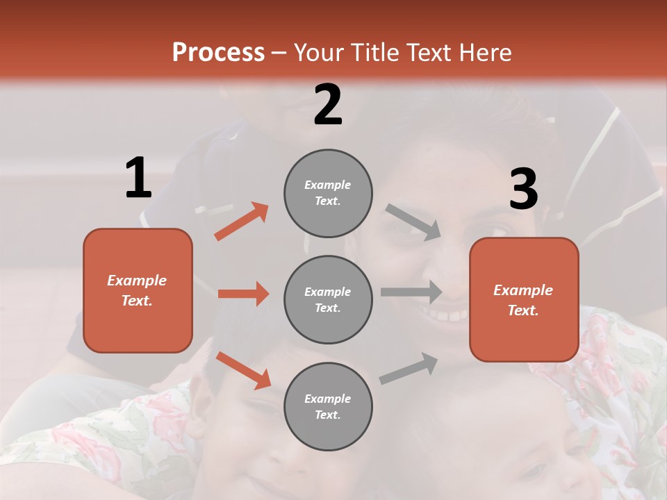 A Happy Asian Family PowerPoint Template