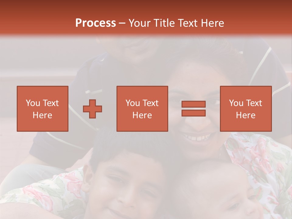 A Happy Asian Family PowerPoint Template