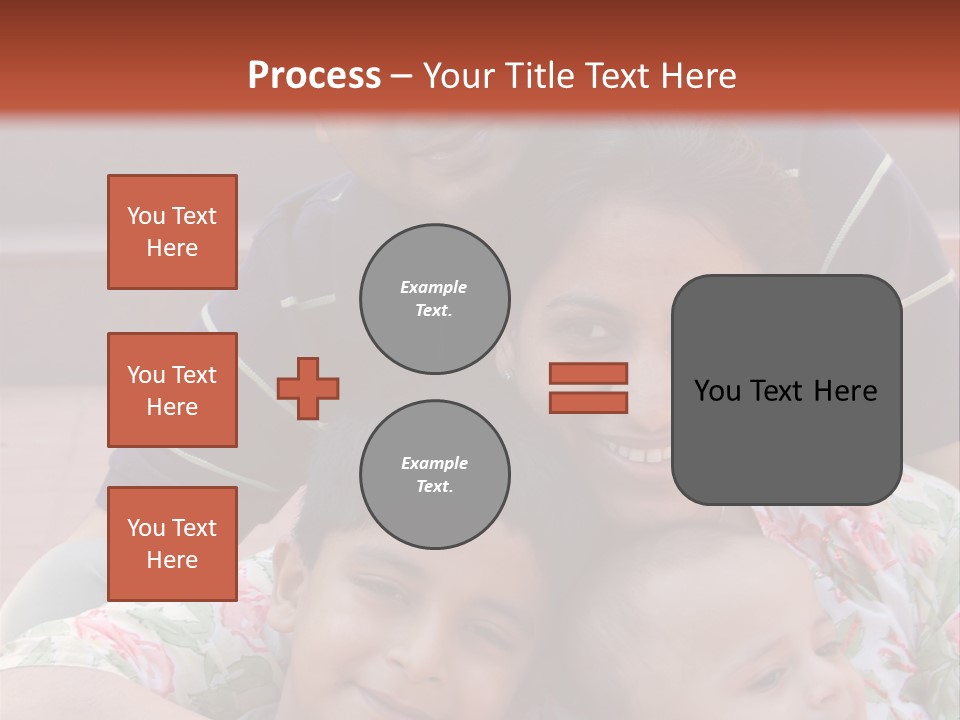 A Happy Asian Family PowerPoint Template