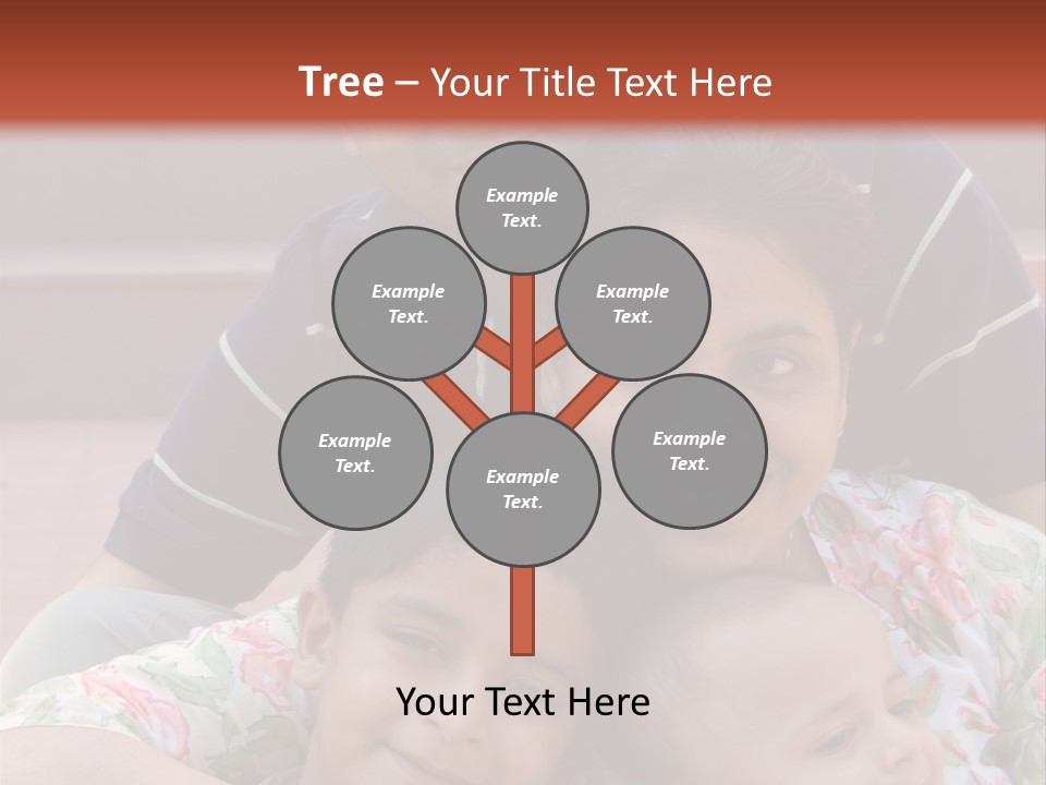 A Happy Asian Family PowerPoint Template