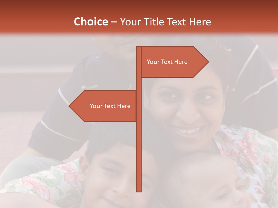 A Happy Asian Family PowerPoint Template