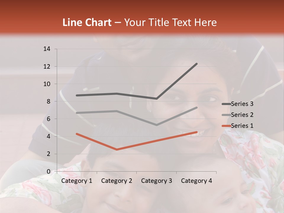 A Happy Asian Family PowerPoint Template