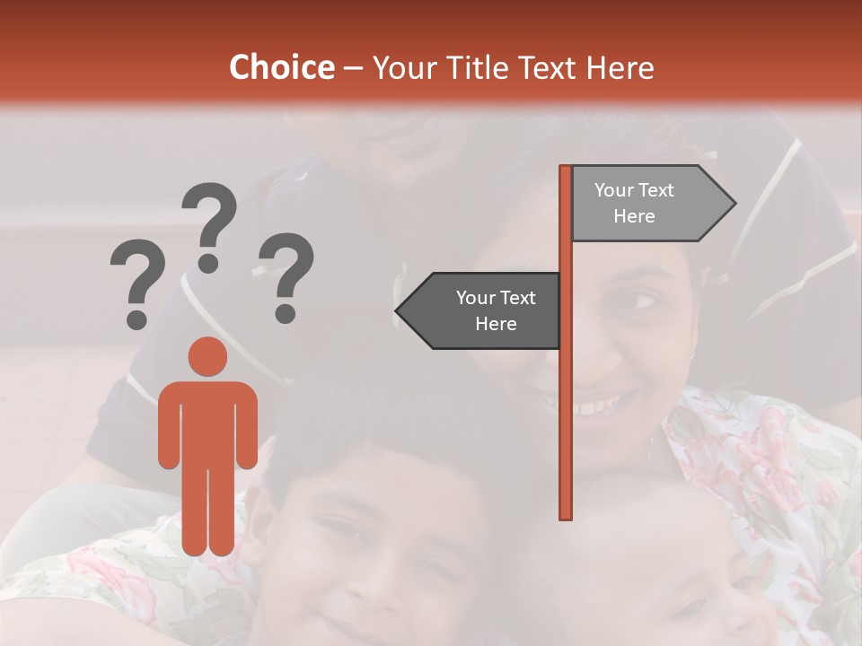 A Happy Asian Family PowerPoint Template