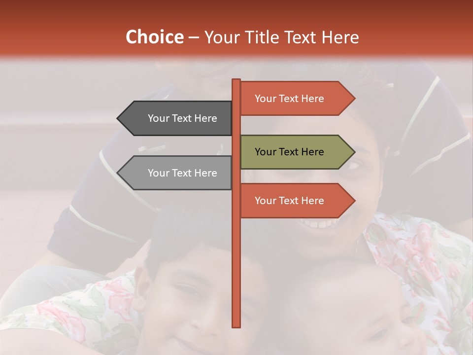 A Happy Asian Family PowerPoint Template