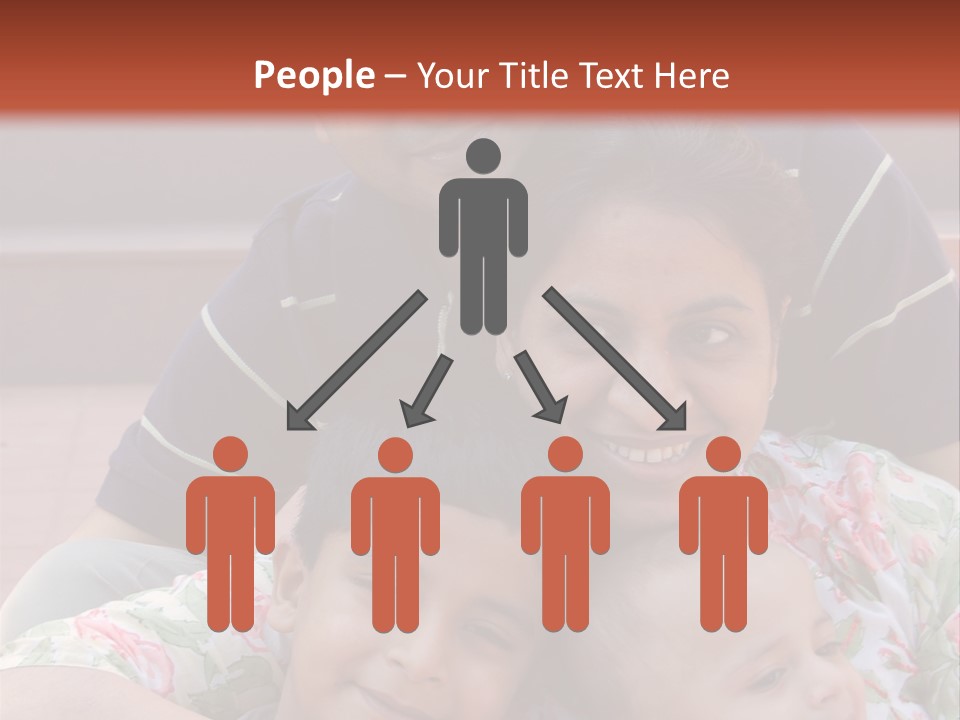 A Happy Asian Family PowerPoint Template