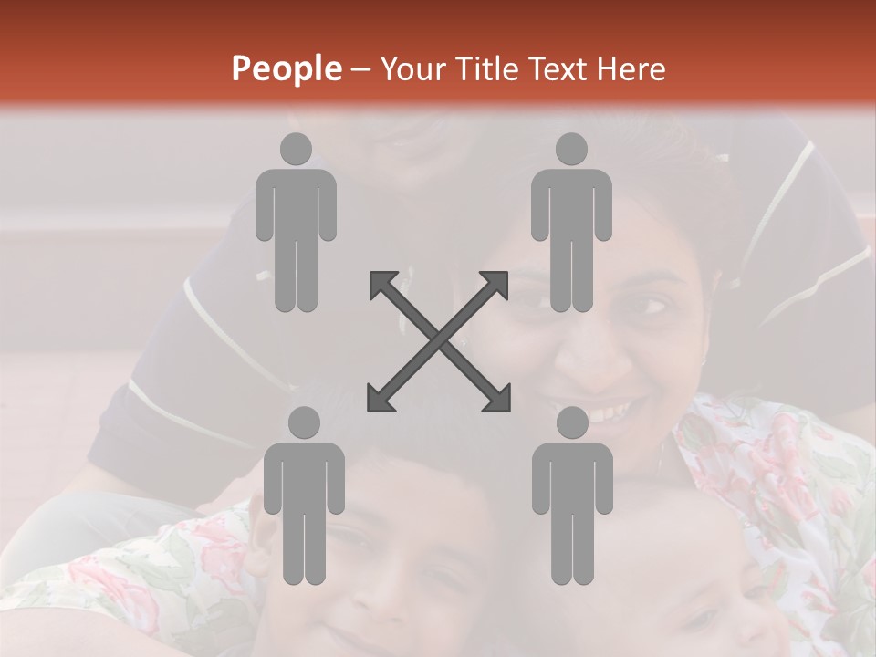 A Happy Asian Family PowerPoint Template