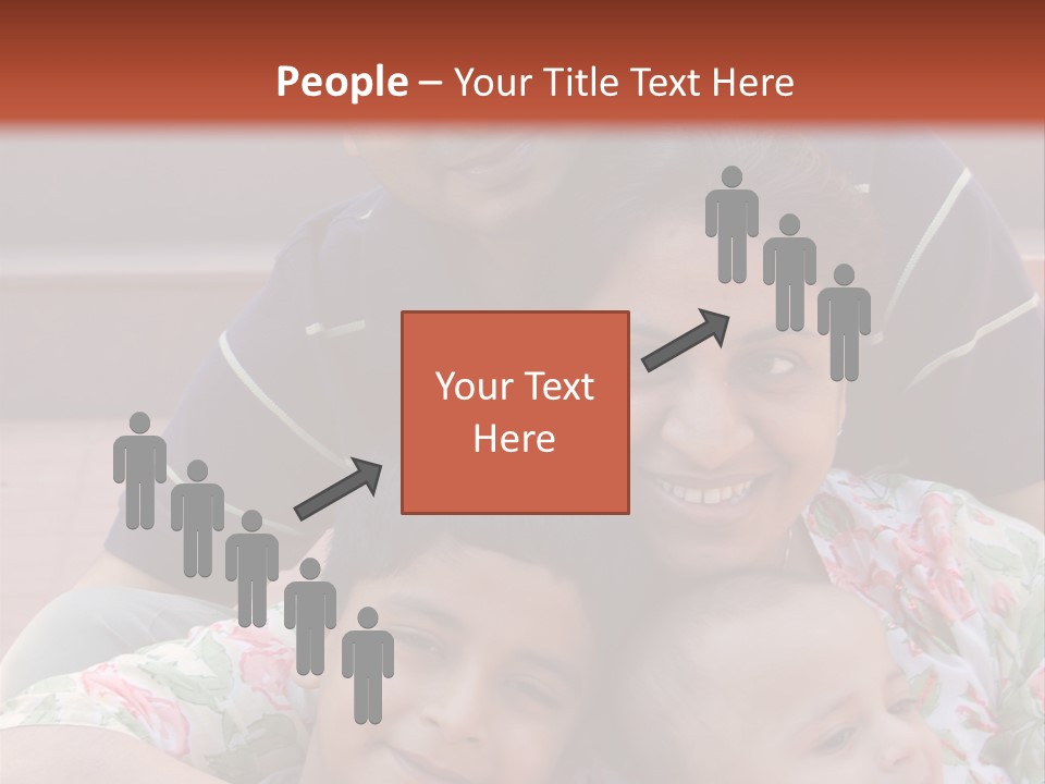 A Happy Asian Family PowerPoint Template