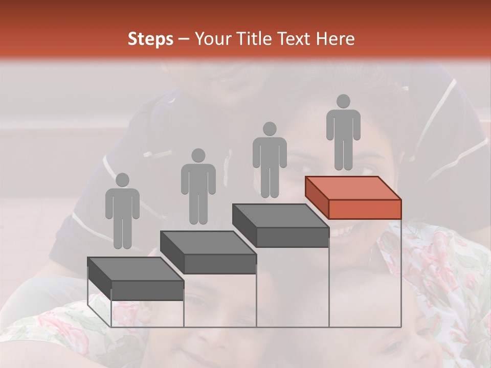 A Happy Asian Family PowerPoint Template