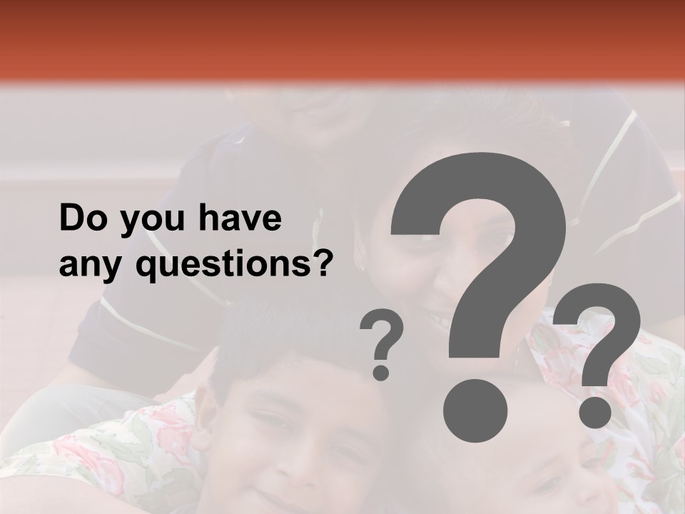 A Happy Asian Family PowerPoint Template