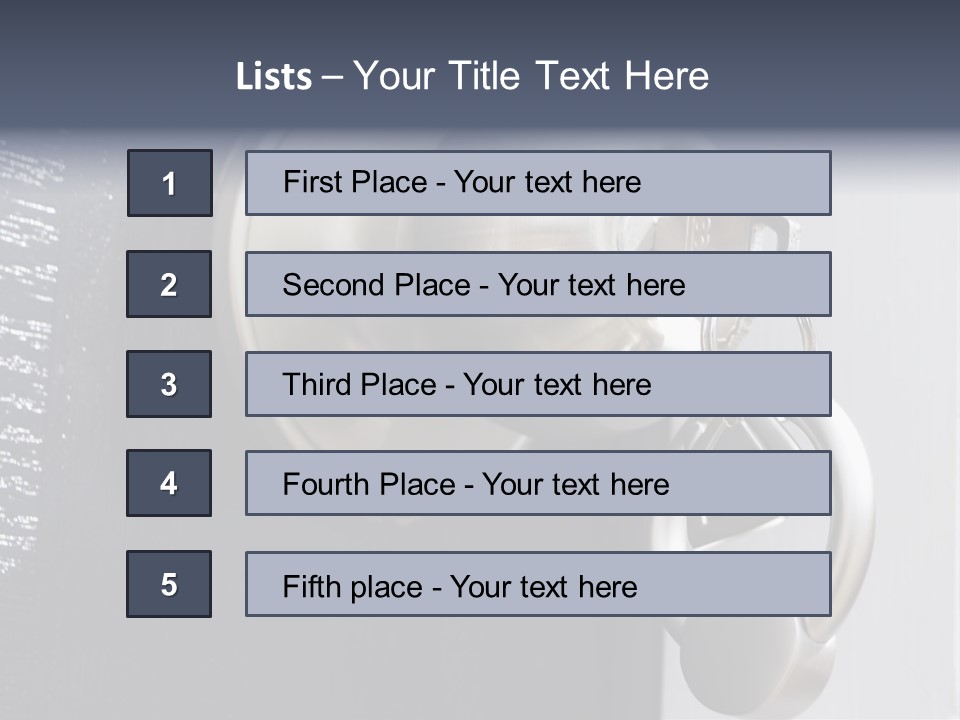 Key On A Keychain In The Lock Of A Front Door PowerPoint Template