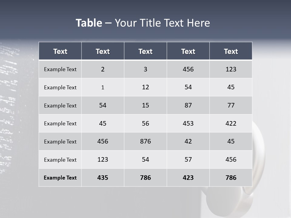 Key On A Keychain In The Lock Of A Front Door PowerPoint Template