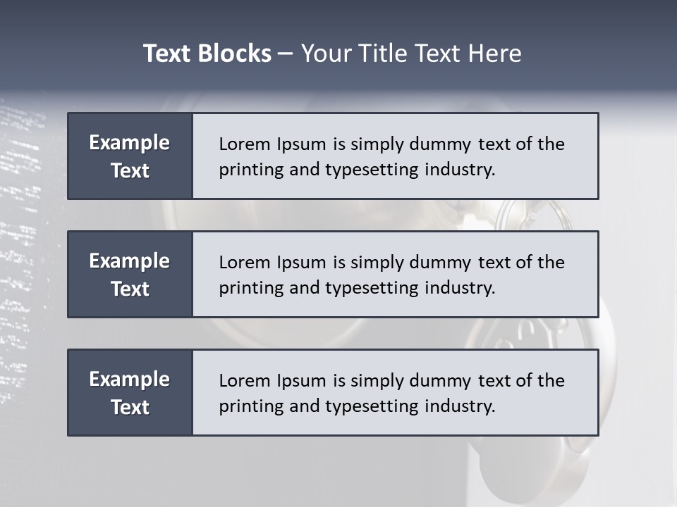 Key On A Keychain In The Lock Of A Front Door PowerPoint Template