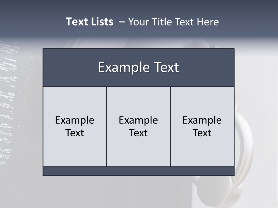 Key On A Keychain In The Lock Of A Front Door PowerPoint Template