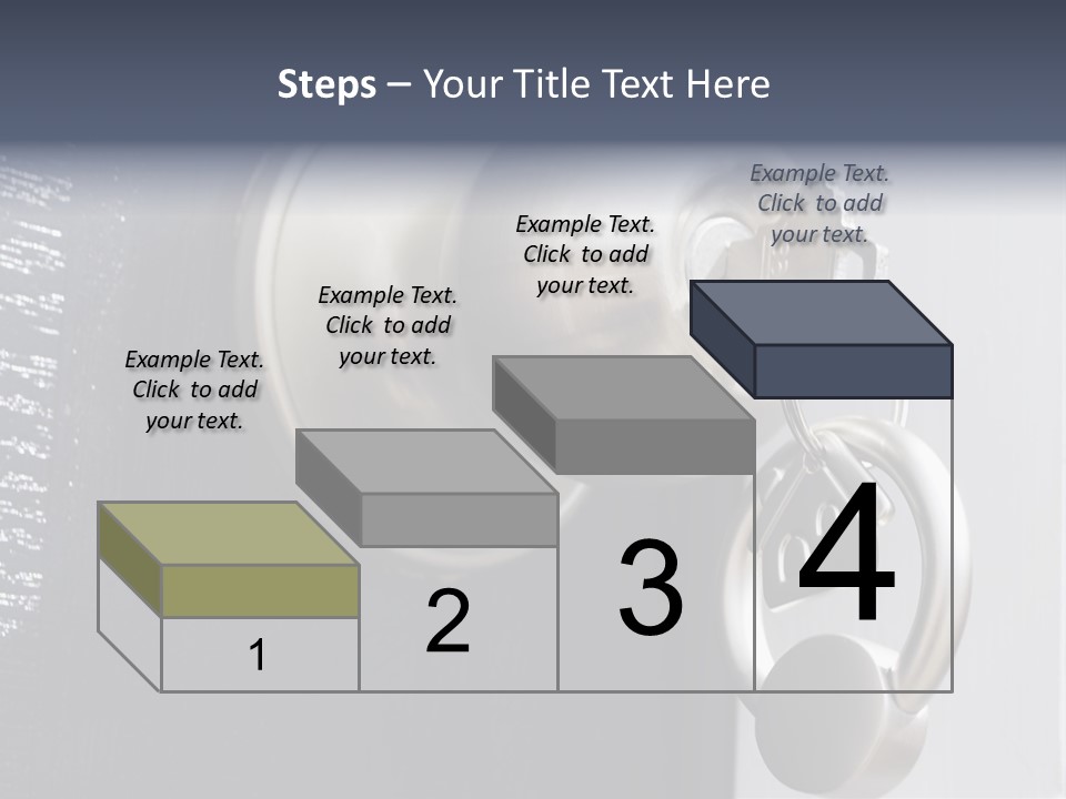 Key On A Keychain In The Lock Of A Front Door PowerPoint Template