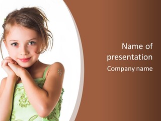 Happy Time For Little Girl PowerPoint Template