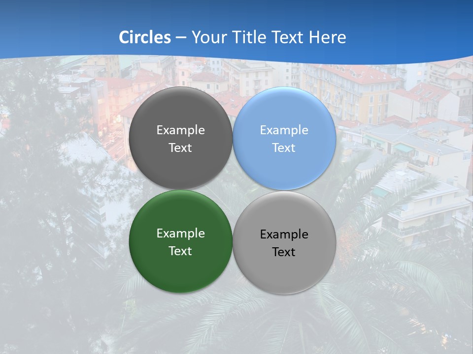 Italy. Panorama Of San Remo. PowerPoint Template