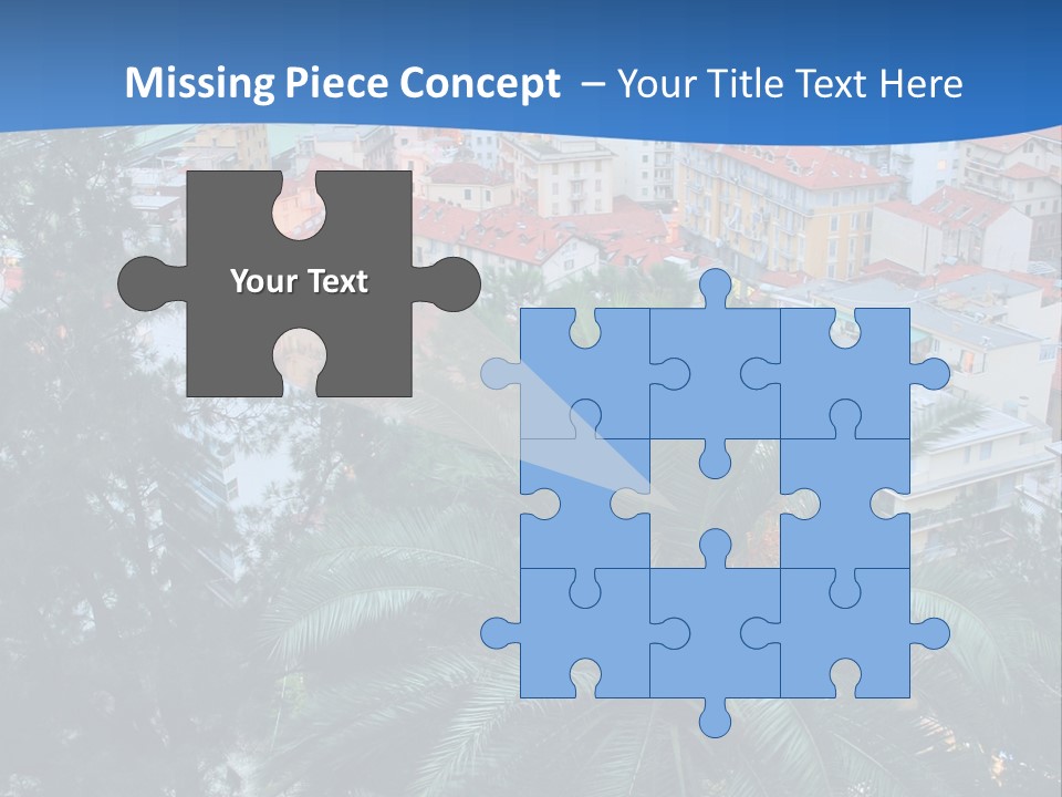 Italy. Panorama Of San Remo. PowerPoint Template