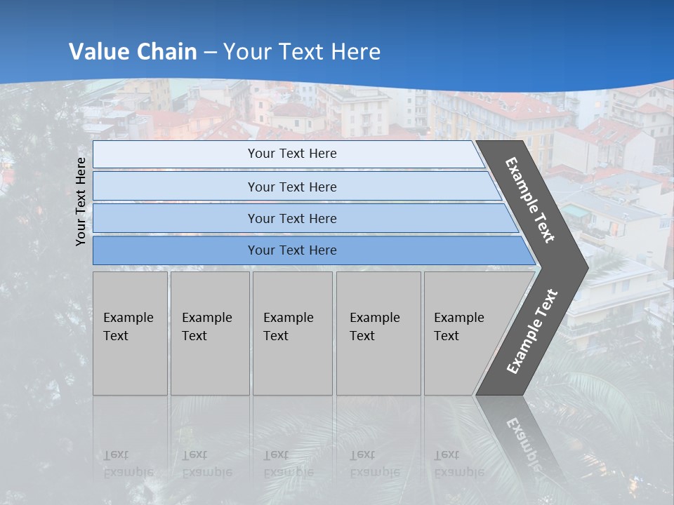 Italy. Panorama Of San Remo. PowerPoint Template
