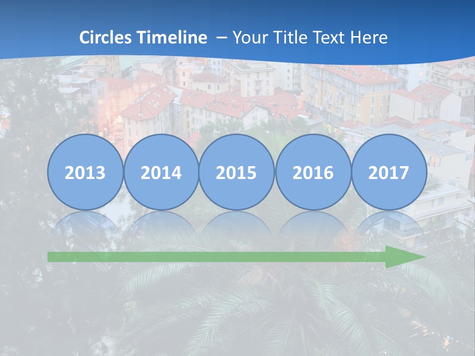 Italy. Panorama Of San Remo. PowerPoint Template