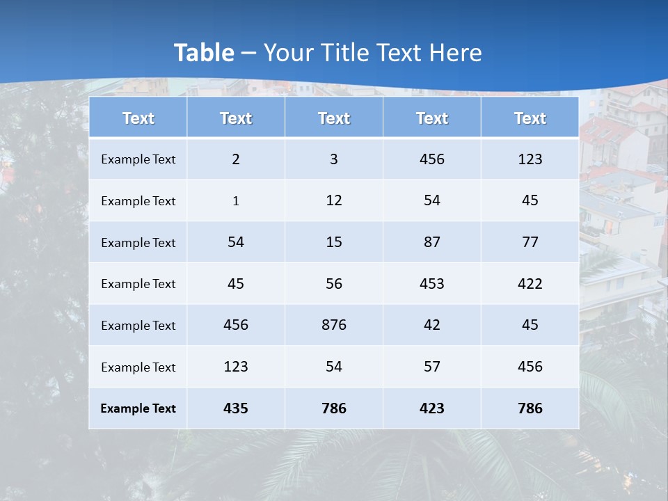 Italy. Panorama Of San Remo. PowerPoint Template