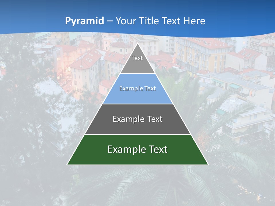 Italy. Panorama Of San Remo. PowerPoint Template