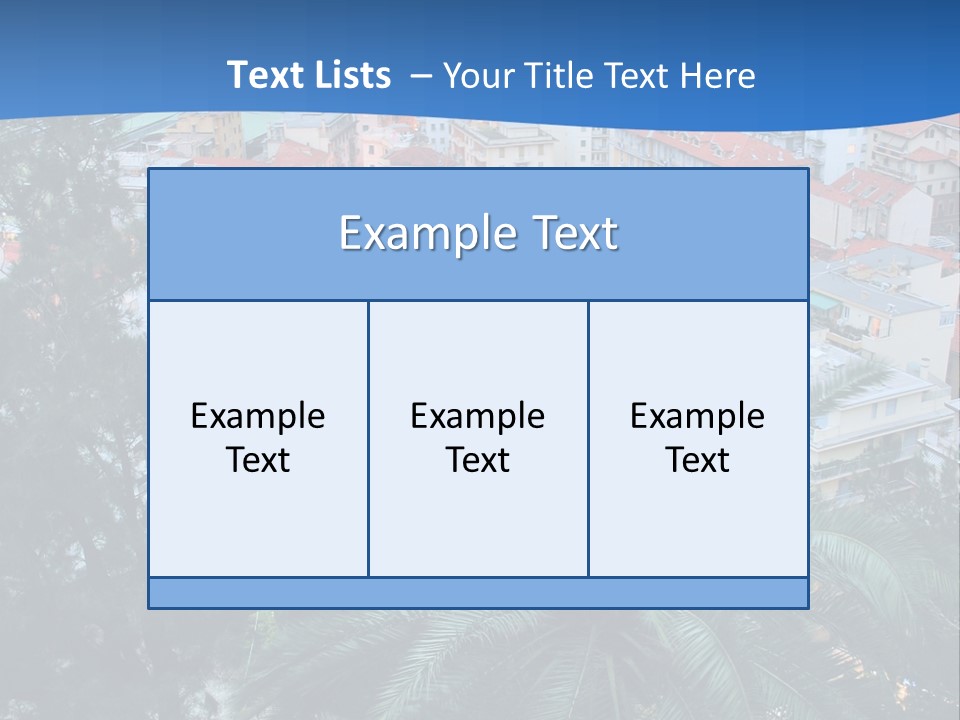 Italy. Panorama Of San Remo. PowerPoint Template