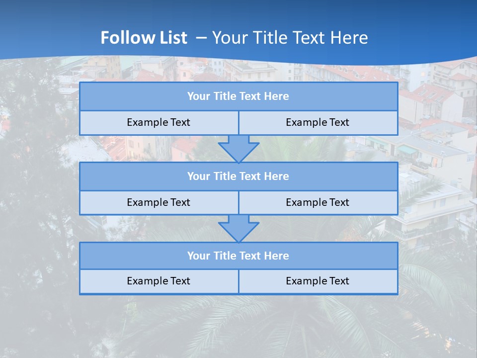 Italy. Panorama Of San Remo. PowerPoint Template