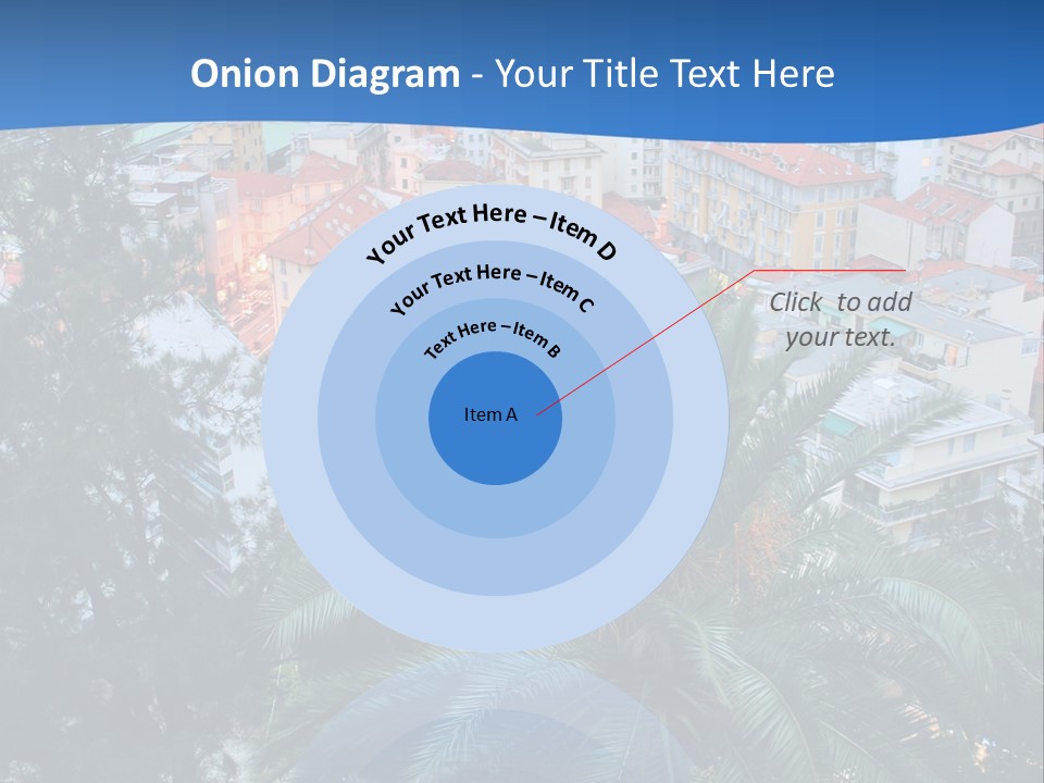 Italy. Panorama Of San Remo. PowerPoint Template