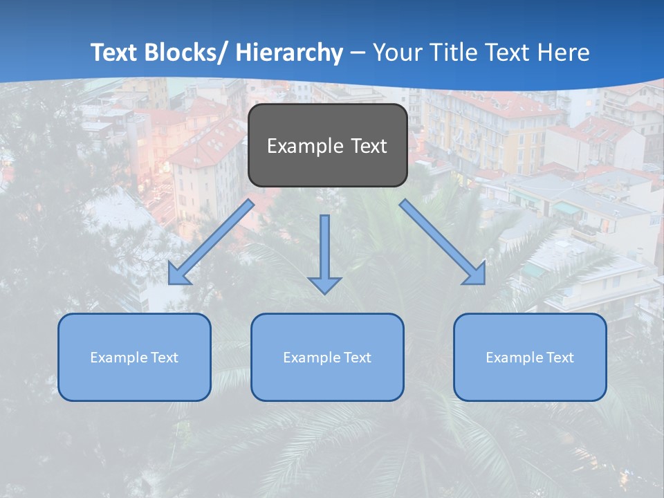 Italy. Panorama Of San Remo. PowerPoint Template