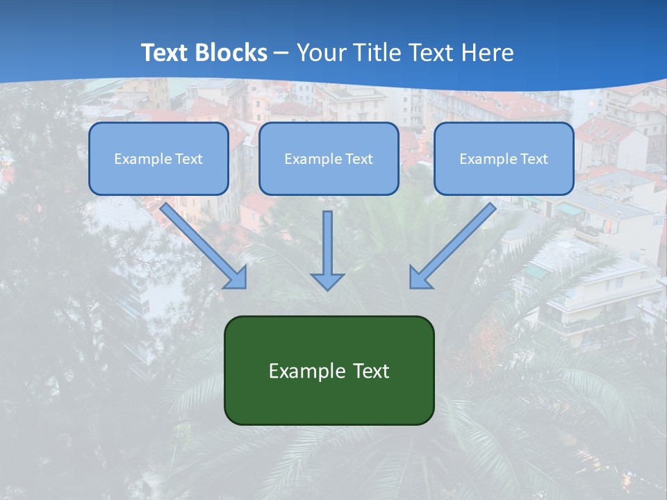 Italy. Panorama Of San Remo. PowerPoint Template