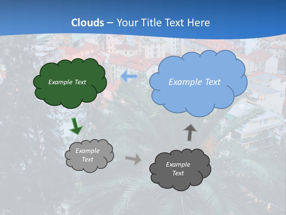 Italy. Panorama Of San Remo. PowerPoint Template