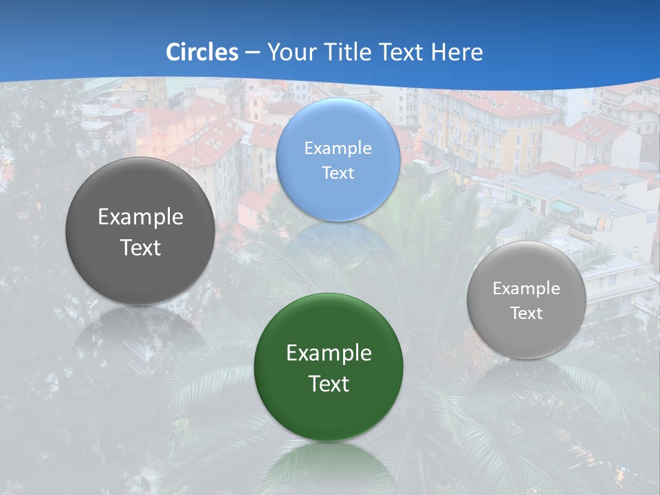 Italy. Panorama Of San Remo. PowerPoint Template