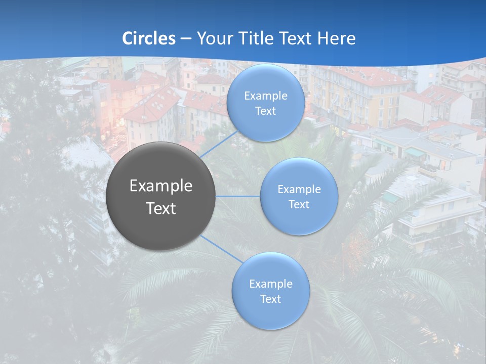 Italy. Panorama Of San Remo. PowerPoint Template