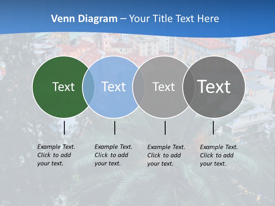 Italy. Panorama Of San Remo. PowerPoint Template