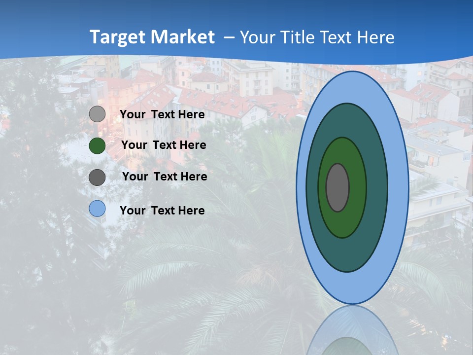 Italy. Panorama Of San Remo. PowerPoint Template