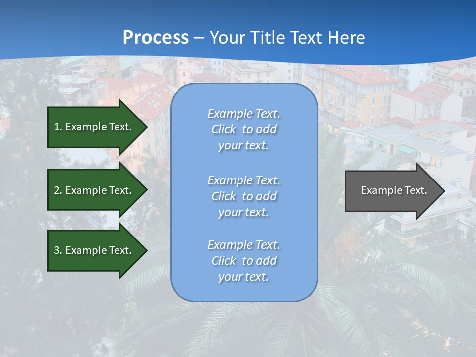 Italy. Panorama Of San Remo. PowerPoint Template