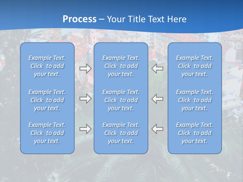 Italy. Panorama Of San Remo. PowerPoint Template