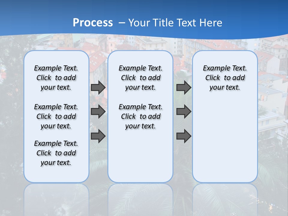 Italy. Panorama Of San Remo. PowerPoint Template