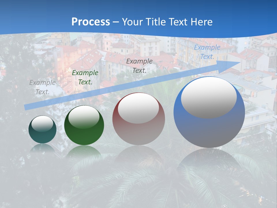 Italy. Panorama Of San Remo. PowerPoint Template