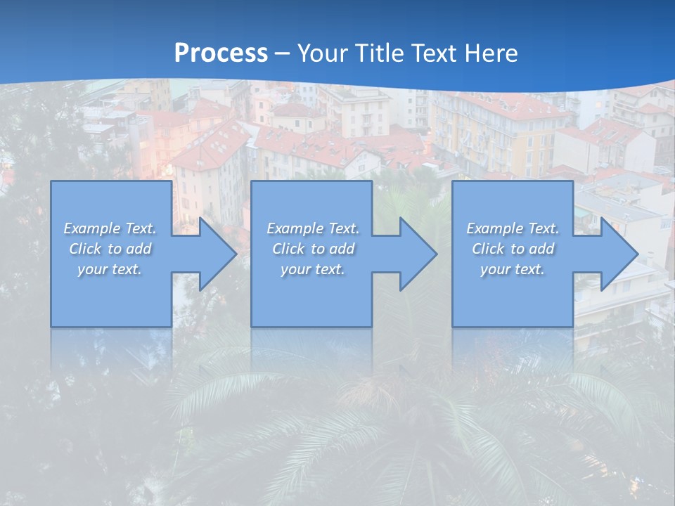 Italy. Panorama Of San Remo. PowerPoint Template