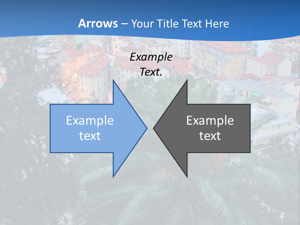 Italy. Panorama Of San Remo. PowerPoint Template