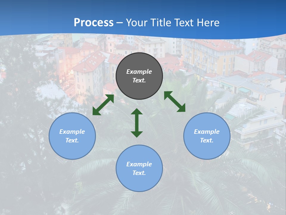 Italy. Panorama Of San Remo. PowerPoint Template