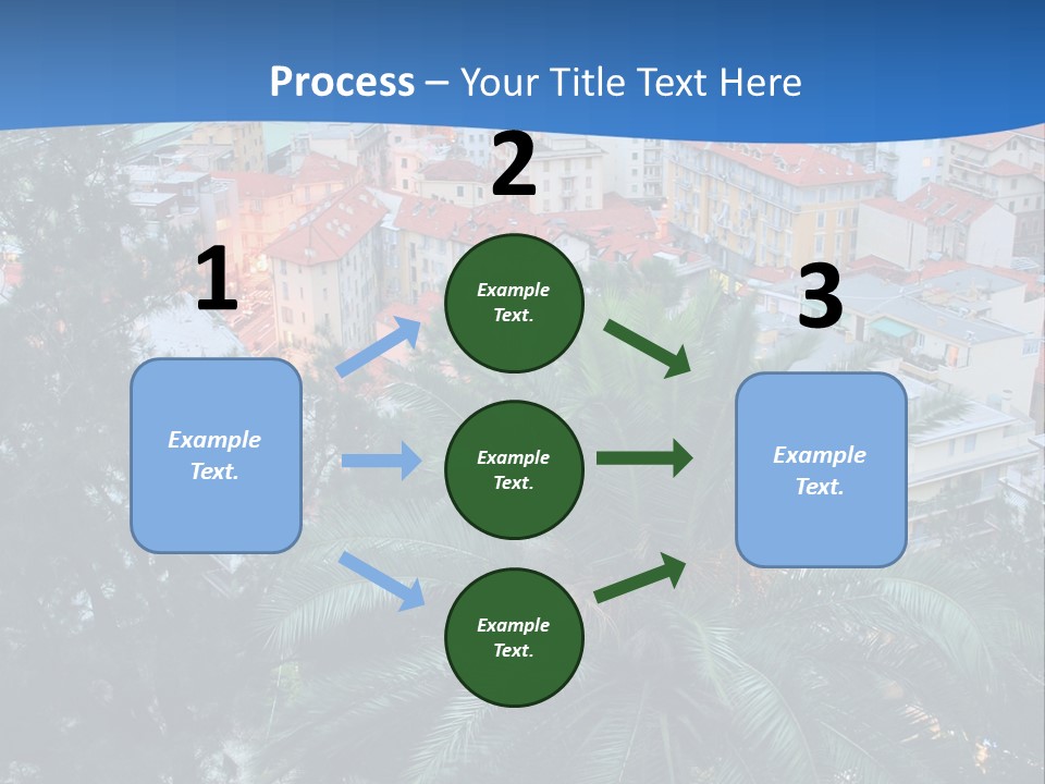 Italy. Panorama Of San Remo. PowerPoint Template