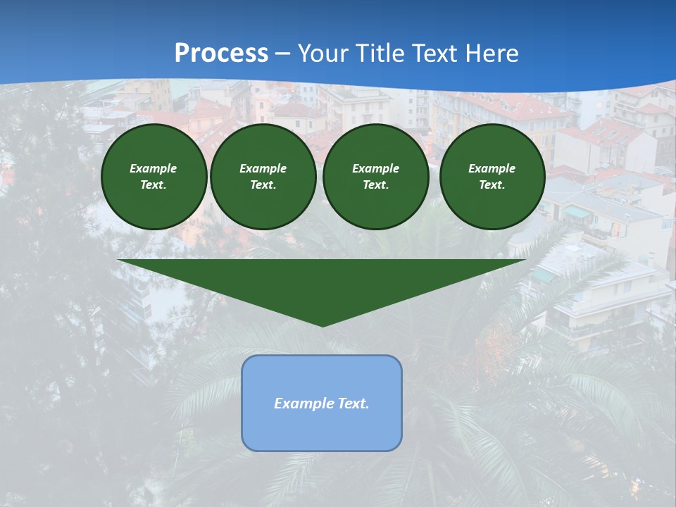 Italy. Panorama Of San Remo. PowerPoint Template