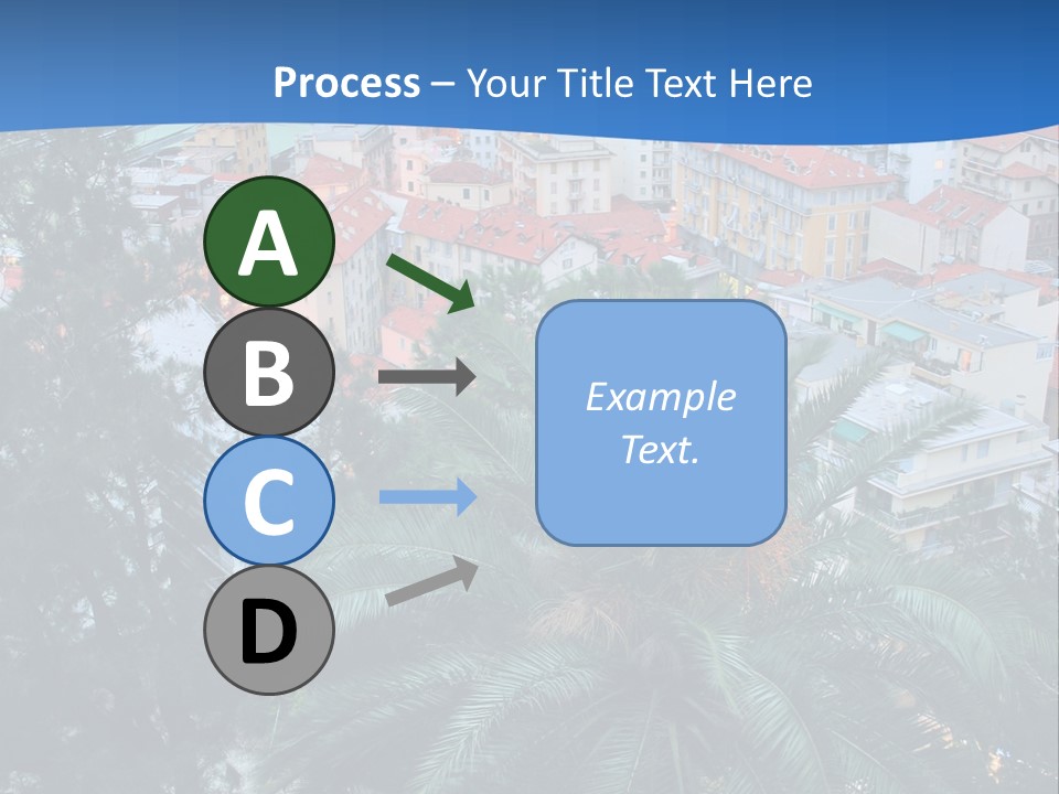 Italy. Panorama Of San Remo. PowerPoint Template