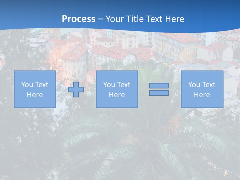 Italy. Panorama Of San Remo. PowerPoint Template