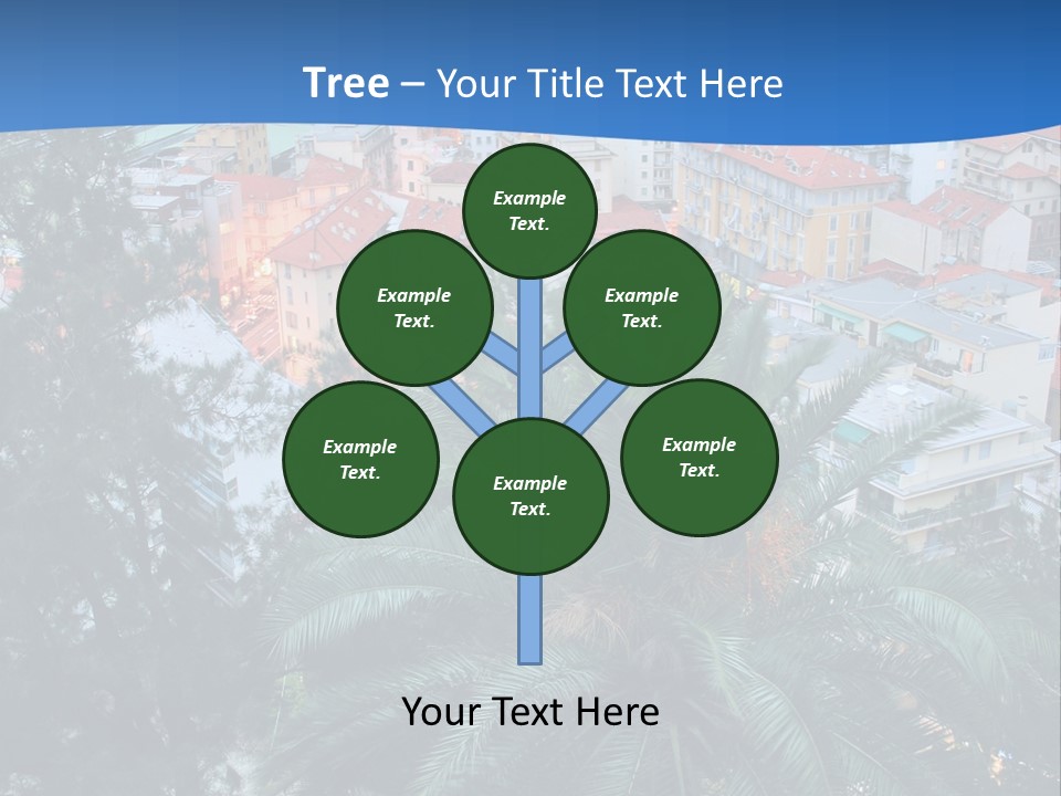 Italy. Panorama Of San Remo. PowerPoint Template