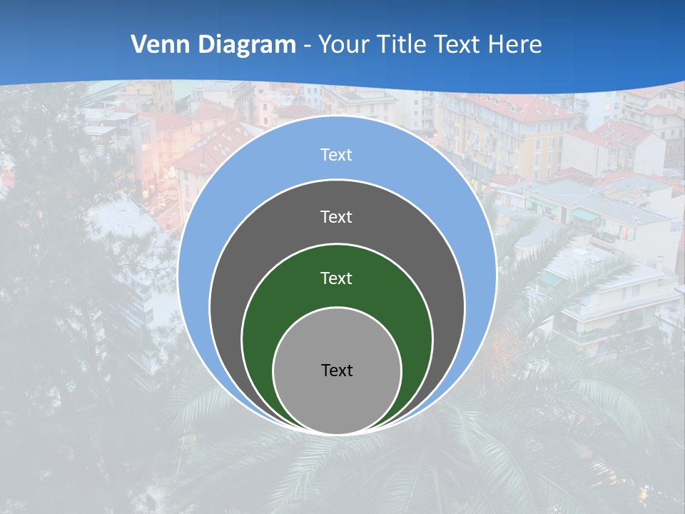 Italy. Panorama Of San Remo. PowerPoint Template