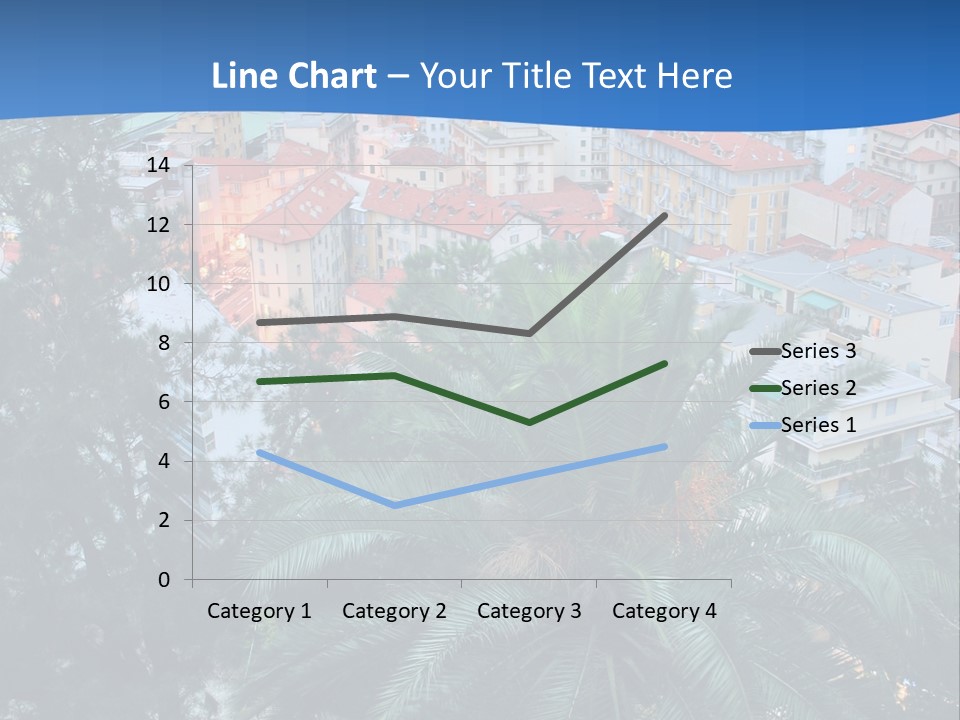Italy. Panorama Of San Remo. PowerPoint Template